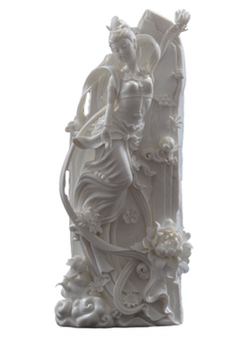 中式敦煌飞天仙女禅意摆件中国风客厅办公室古风摆件艺术美女摆件