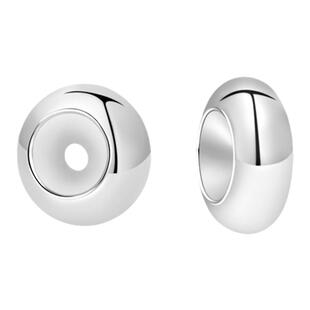 925纯银项链缩短神器硅胶定位珠珠长度调节扣内置胶珠固定diy配件