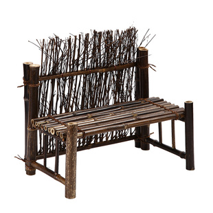 紫竹屏风竹制小栅栏小篱笆竹篱笆手工编织竹围栏装饰摆件茶道零配