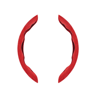 汽车通用方向盘套翻毛皮防滑吸汗把套超薄麂皮绒卡套男女适用改装