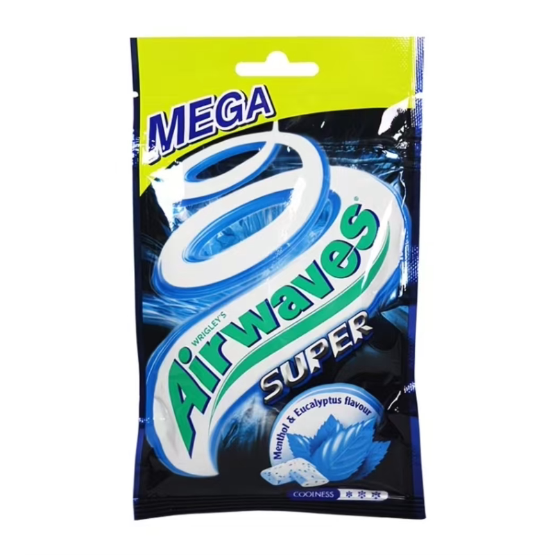Airwaves爽浪Super无糖香口珠超凉薄荷味25.2g提神醒脑清凉袋装版