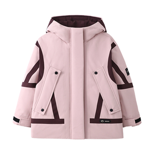 半度闲女童羽绒服冬装中大童洋气25新款儿童冬季加厚白鸭绒外套潮