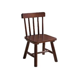 三梦实木小椅子儿童靠背凳子家用客厅大人坐圆板凳简约门口换鞋凳