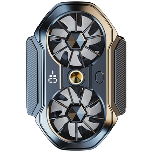 手机散热器降温神器半导体制冷超静音冰封背夹直播专用支架子带风扇适用苹果小米黑鲨3pro一加iqoo桌面主播