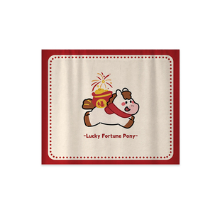 福星小马新年电表箱盒遮挡帘电表箱装饰画高级感马年电箱遮丑神器