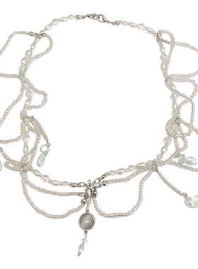 古风超仙异域风情水滴发饰头饰链