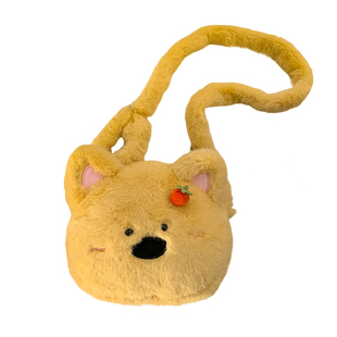 可爱软萌小熊毛绒包包女生冬季2026新款玩偶单肩包斜挎包手提背包