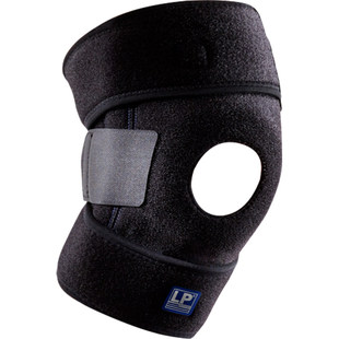 LP 733CN 透气弹簧支撑型护膝 登山舞蹈网排足篮羽毛球运动护膝
