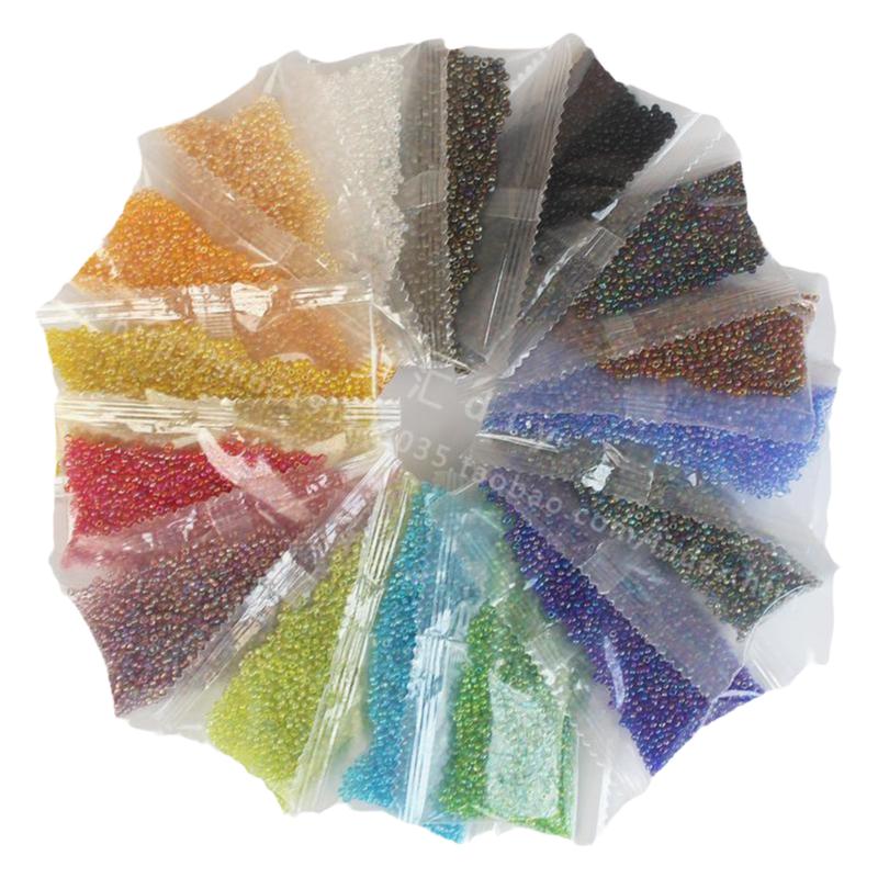 3MM幻彩米珠台湾玻璃珠子古风流苏散珠手工diy饰品材料十字绣串珠