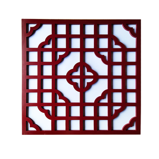 吊顶花格天花封顶装饰PVC镂空雕花板客厅背景墙格栅屏风隔断通花