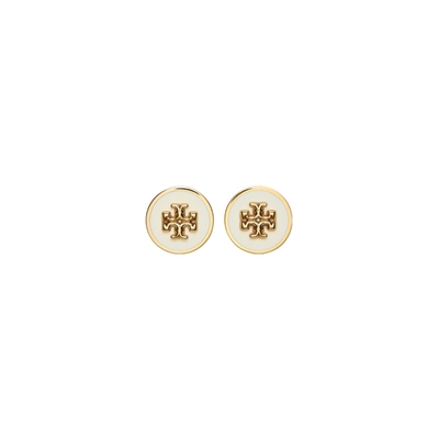【新年礼物】TORYBURCH汤丽柏琦经典系列 双T LOGO圆形耳钉 90547