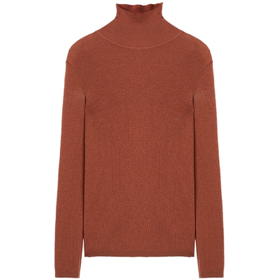 布景针织衫女春季新品简约纯色高领套头内搭打底衫毛衣1817