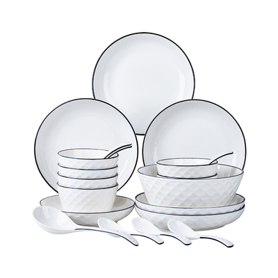 2025新款釉下彩陶瓷餐具碗碟盘子