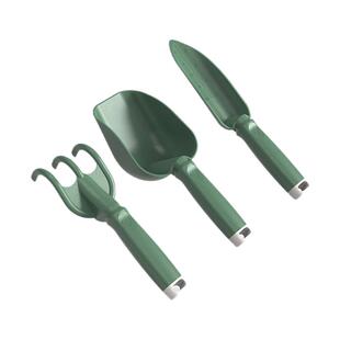 原起点种花园艺工具小铲子家用花铲养花挖土种菜沙滩赶海三件套装