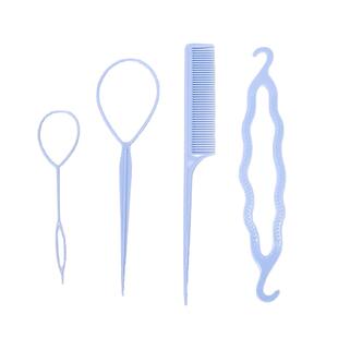 儿童拉发针套装穿掏发针女童扎头发盘发器编辫子造型工具编发神器