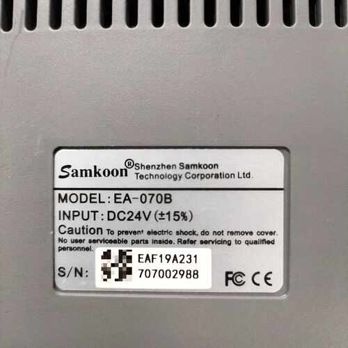 询价-Samkoon EA-070B触摸屏，7寸工业级，DC24V-可维修