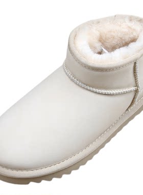防水易打理真羊毛雪地靴锯齿防滑