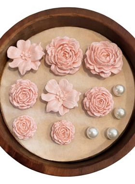 芭蕾鞋立体花束Crocs洞洞鞋扣