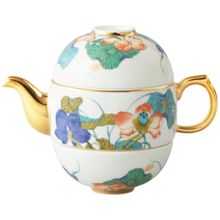 永丰源幸福和鸣4头陶瓷旅行茶具套装快客杯一壶二杯伴手礼礼盒装