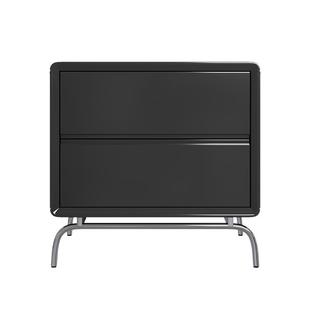 【清仓】曲美家居实木简约轻奢家用卧室床边置物收纳简影床头柜