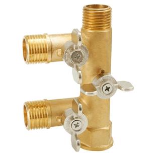 四通球阀暖通开关太阳能工作站分水阀一进三出注液阀水管接头配件