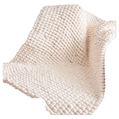 球球线编织盖毯材料包diy毛线