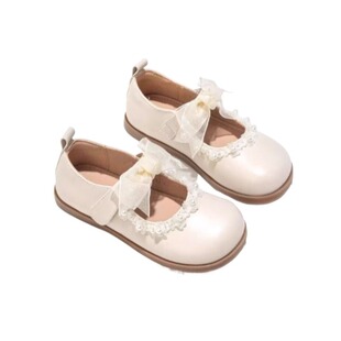 女童公主鞋2025新款春夏儿童小皮鞋春季女孩白色鞋子软底女宝单鞋