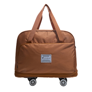 旅行包女手提行李袋大容量万向轮行李包轻便带轮子折叠旅游收纳袋