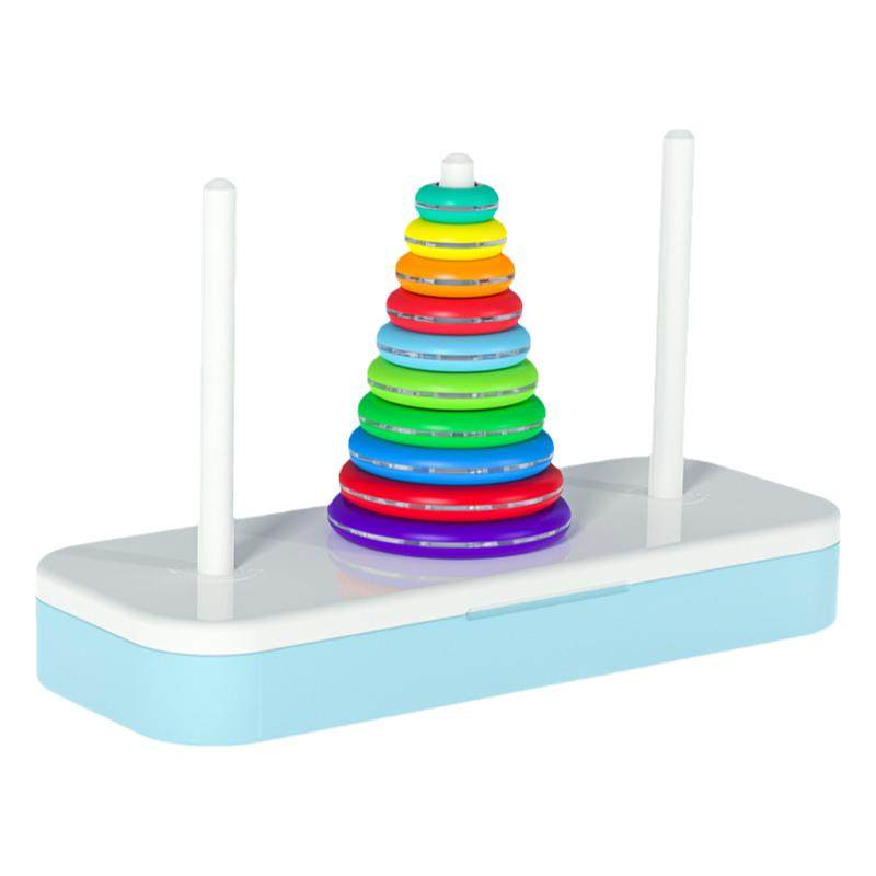 奇艺彩虹汉诺塔小学生比赛专用10十层8八层6六儿童汉罗塔益智玩具