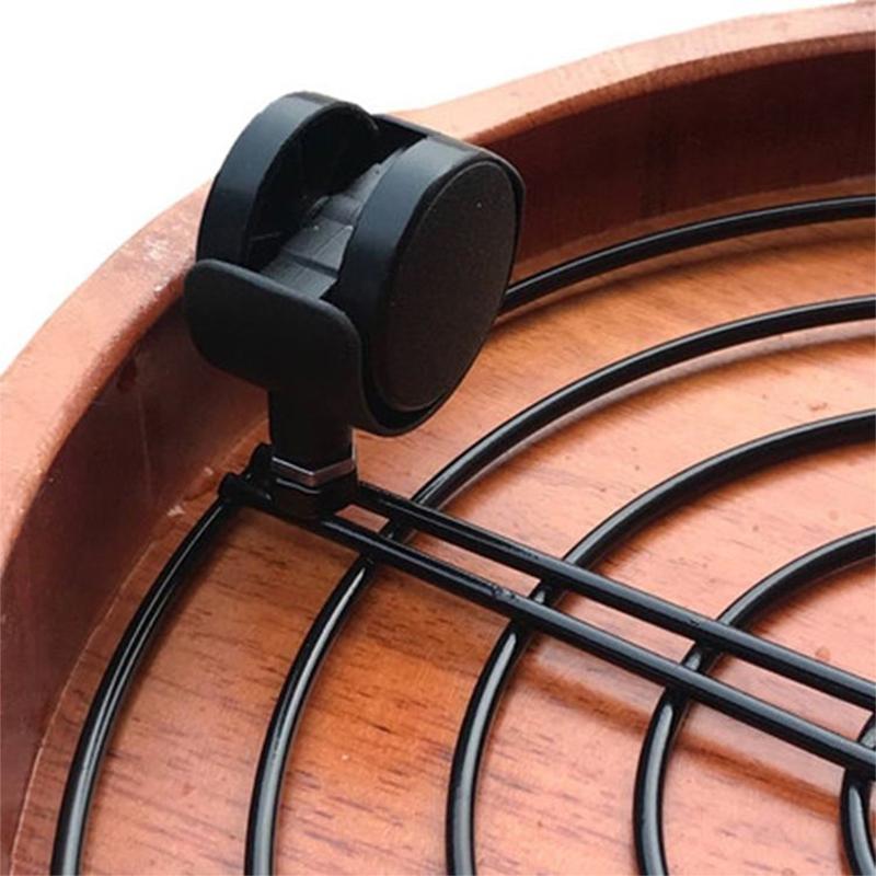 木桶木盆足浴泡脚桶洗脚盆移动万向轮花盆加厚加粗铁托盘带轮子