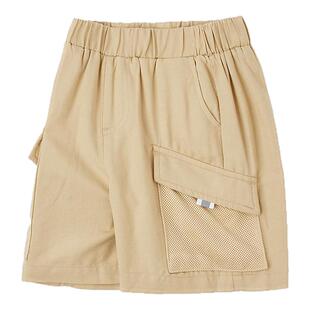 美特斯邦威美特斯邦威童装休闲短裤男童26新品运动多袋梭织