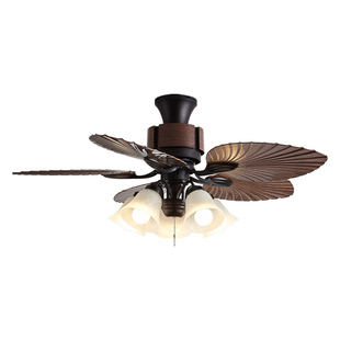 飞朵复古风扇灯新中古吊扇灯餐厅客厅卧室变频电扇灯美式风扇吊灯