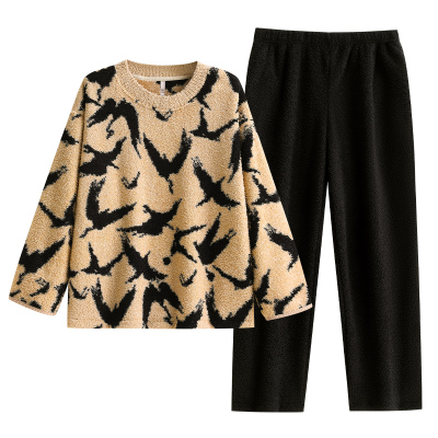 【商场同款】悦内女士半边绒睡衣