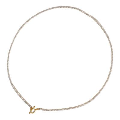 LLab进口施家珍珠极细百搭锁骨链