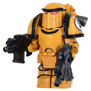 战锤积木人仔荷鲁斯之钢铁勇士暴君攻城终结者兵人儿童拼装玩具男