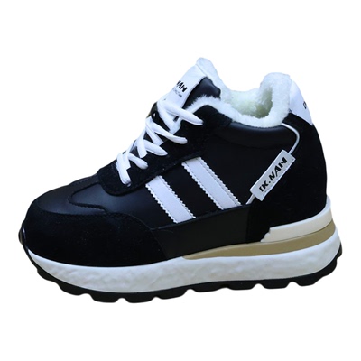 12cm休闲运动松糕鞋女内增高