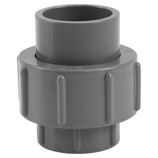 PVC活接快速接头PVC管活接头由令配件水族鱼缸管件蓝色灰色白 20