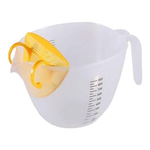 打奶油新款淘米神器鸡蛋羹鸡蛋液过滤量杯通用大容量双面刻度挡板