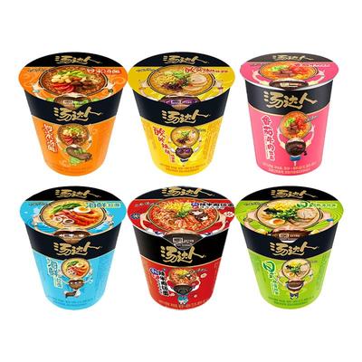 统一汤达人方便面桶装泡面日式豚骨拉面酸辣桶装整箱速食夜宵
