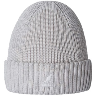 Kangol Merino Wool Rib Beanie袋鼠新款羊毛混纺男女针织帽冷帽