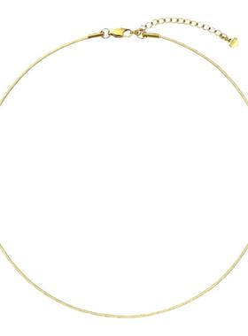 蛇骨链女不掉色项链颈链洗澡可带