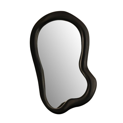 黑色不规则挂墙式浴室镜