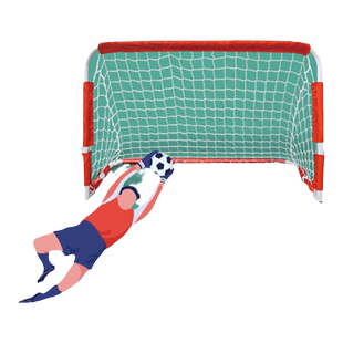 绿翼儿童足球门便携折叠门框三人制五人制幼儿园室内户外训练球门