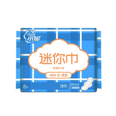 小妮日用190mm无香抑菌卫生巾