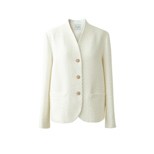 【到手249元】小香风V领羊毛混纺短款外套法式小个子宽松气质上衣