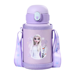 迪士尼儿童保温杯女孩吸管水杯316食品级幼儿园宝宝上学专用水壶
