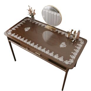 中式梳妆台桌垫高级感卧室化妆桌面垫免洗防油防水美甲桌布书桌垫