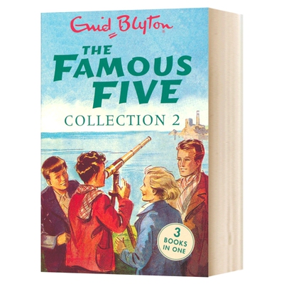 五个小伙伴历险记三合一故事集4-6 英文原版 The Famous Five Collection 2疯狂侦探团 儿童英语章节小说 Enid Blyton伊妮德布莱顿