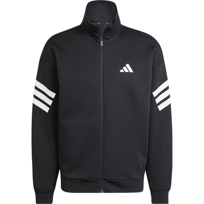 Adidas/阿迪达斯正品春季新款三条纹针织宽松立领外套JD4885