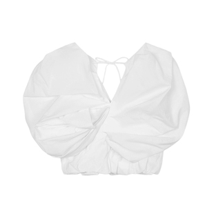 JNBY/江南布衣折扣春夏衬衫女设计V领无袖短款上衣